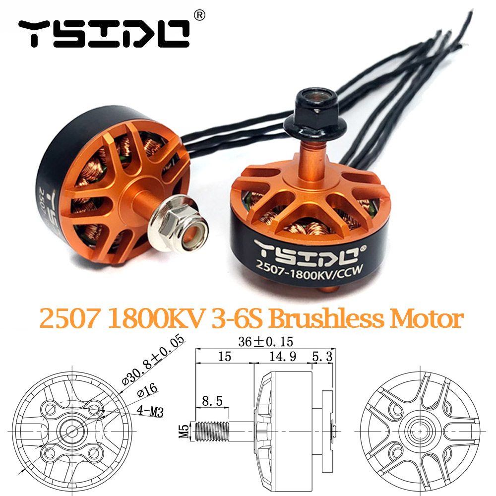 Drone Battery 6S - YSIDO 2507 1800KV 3-6S RC GEPRC