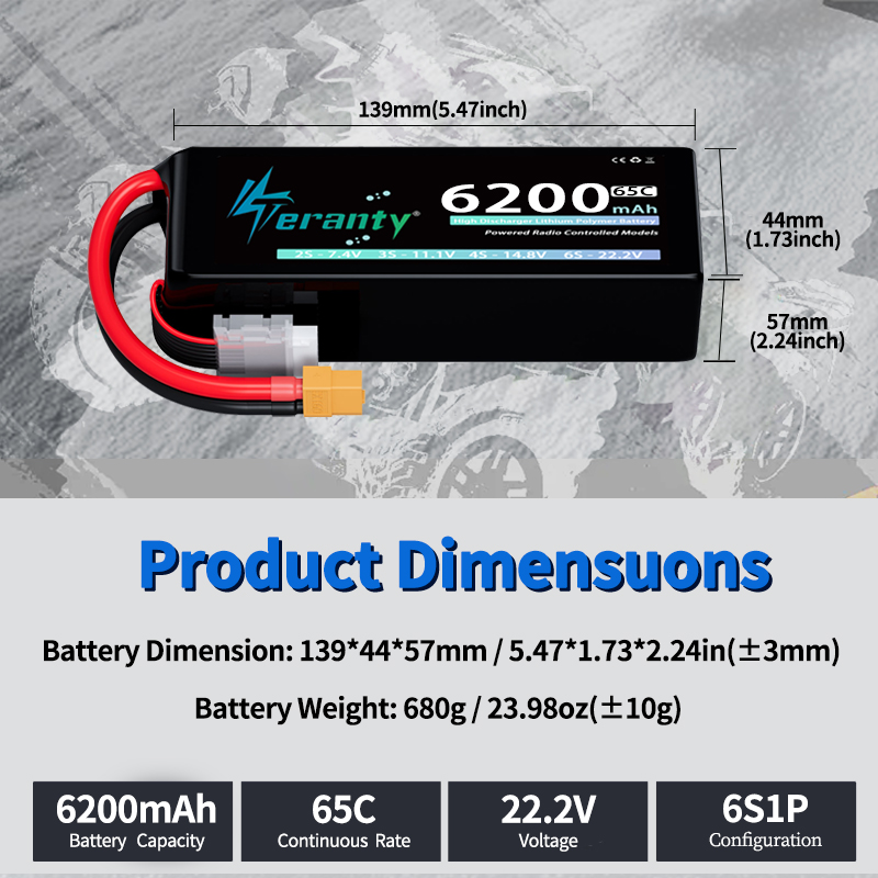 TERANTY 6S 6200mAh 리튬폴리머 배터리 2 - Drone Battery 6S 리뷰 및 가격